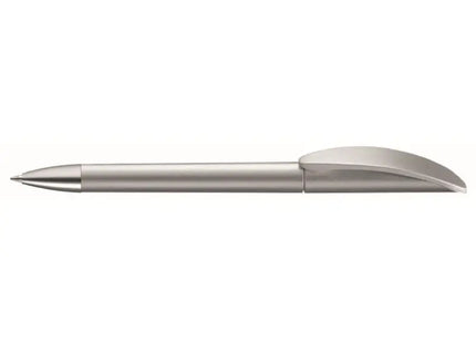 Luxuriöser Klick Si Drehkugelschreiber - nachfüllbarer, ergonomischer Tintenroller - silber TK Gruppe® Grosshandel 