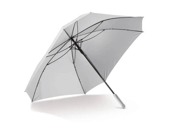 Luxuriöser quadratischer Regenschirm mit Hülle - Weiß Stilvoll & praktisch Zuverlässiger Regenschutz TK Gruppe® Grosshandel 