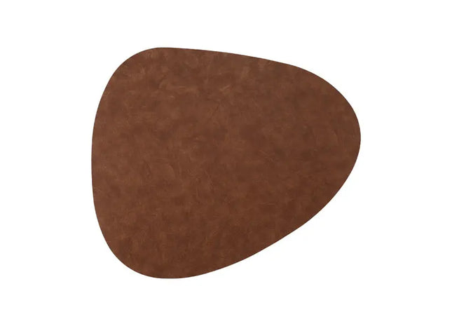 Luxuriöses Tischset aus PVC - Stone Lederoptik, Cognac, Robuste & Elegante Tischunterlage TK Gruppe® Grosshandel 