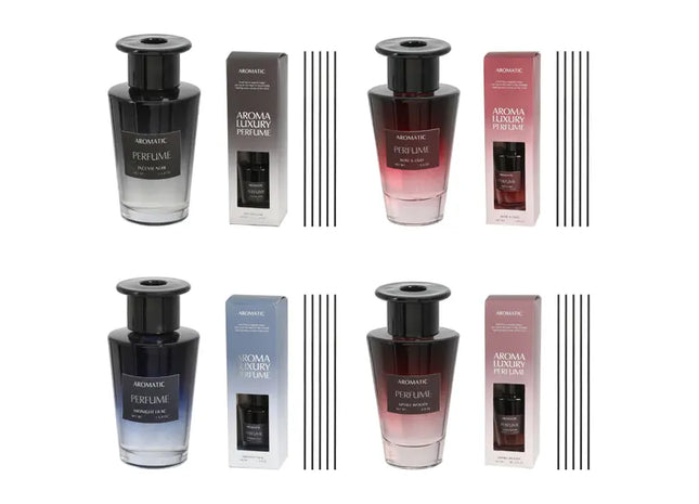 Luxury Raumduft Set, klein, 100ml Flaschen, 4er-Pack TK Gruppe® Grosshandel 