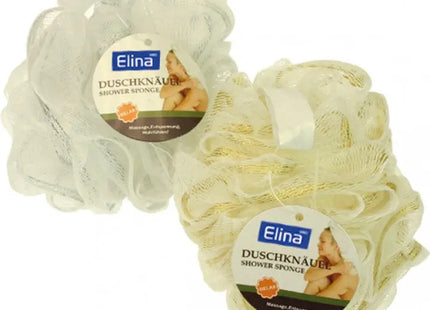 Luxus Badeschwamm Duschball 40g - Eleganter Rand in Gold & Silber TK Gruppe® Grosshandel 