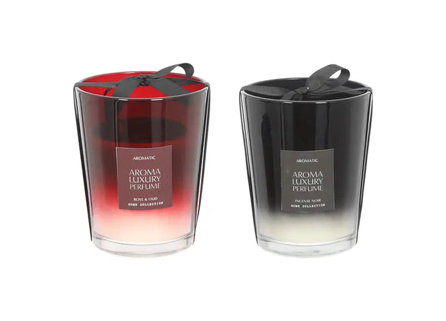 Luxus-Duftkerzen im Glas, Groß, 2er-Set, Höhe ca. 18cm - Elegantes Aroma TK Gruppe® Grosshandel 
