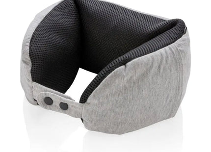 Luxus Mikroperlen Nackenkissen für Reisen - Zweifarbig Grau und Schwarz TK Gruppe® Grosshandel 