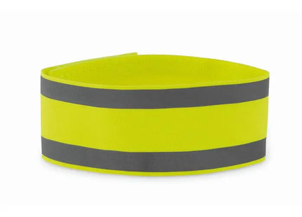Lycra Sport-Armband VISIBLE ME: Neon Gelb, Sichtbar, Verstellbar für Sicherheit beim Sport TK Gruppe® Grosshandel 