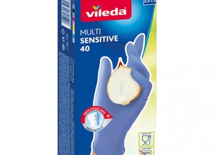 Vileda Einweghandschuhe Multi Sensitive, 40er-Pack, Größen S/M - Sanfter Schutz TK Gruppe® Grosshandel 