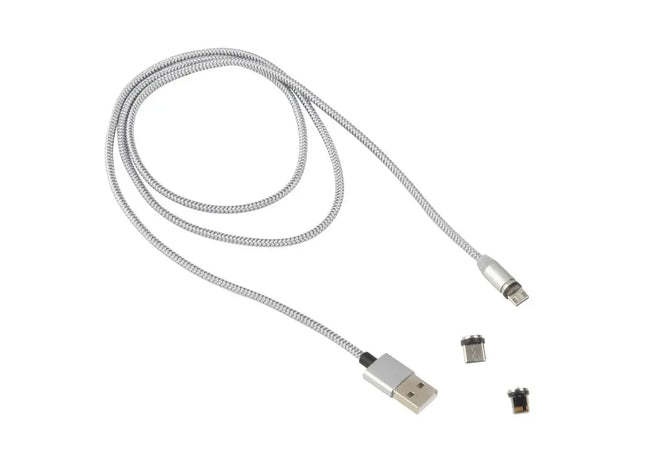 MAG POWER Magnetisches Ladekabel - Silber TK Gruppe® Grosshandel 