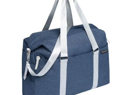 MALMÖ Weekender, Blau-Silber, Stilvoll und Praktisch für Kurzurlaube und Städtetrips TK Gruppe® Grosshandel 