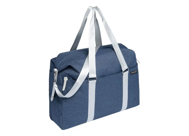 MALMÖ Weekender, Blau-Silber, Stilvoll und Praktisch für Kurzurlaube und Städtetrips TK Gruppe® Grosshandel 