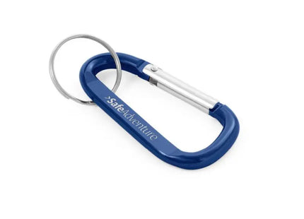 MATTHEW Aluminium Karabinerhaken - königsblau - Schlüsselanhänger, Outdoor Zubehör TK Gruppe® Grosshandel 