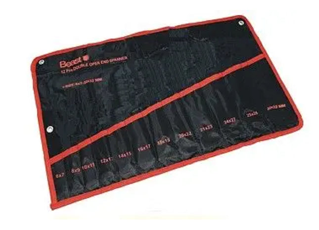 MAULSCHLUESSEL TASCHE: Hochwertige Maulschlüsseltasche: Robuste Werkzeugtasche für Mechaniker, Handwerker & Profis TK Gruppe® Grosshandel 