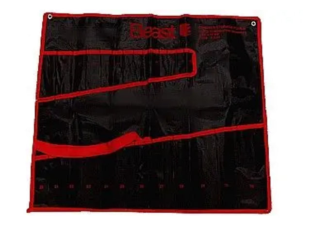 MAULSCHLUESSEL TASCHE: Robuste Maulschlüssel-Aufbewahrungstasche | Werkzeugtasche für Ring- und Maulschlüssel | Langlebige Canvas-Rolltasche | Tragbare Aufbewahrungslösung für Handwerker und Heimwerker | Schlüsselrolle mit Klettverschluss TK Gruppe® Grosshandel 