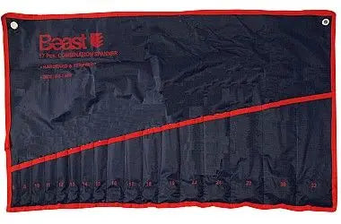 MAULSCHLUESSEL TASCHE: Robuste Maulschlüsseltasche aus Canvas | Werkzeug Organizer Tasche für Schraubenschlüssel | Strapazierfähige Roll-Up Hülle für Handwerkzeuge | Praktische Aufbewahrungslösung für Mechaniker und Heimwerker | Schlüsselhalter mit Klettv TK Gruppe® Grosshandel 