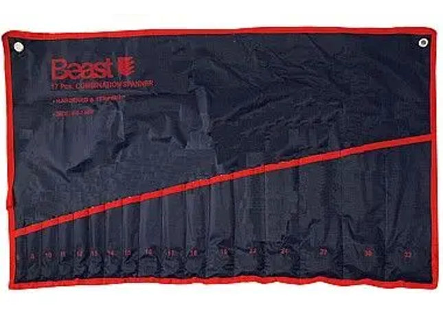 MAULSCHLUESSEL TASCHE: Robuste Maulschlüsseltasche aus Canvas | Werkzeug Organizer Tasche für Schraubenschlüssel | Strapazierfähige Roll-Up Hülle für Handwerkzeuge | Praktische Aufbewahrungslösung für Mechaniker und Heimwerker | Schlüsselhalter mit Klettv TK Gruppe® Grosshandel 