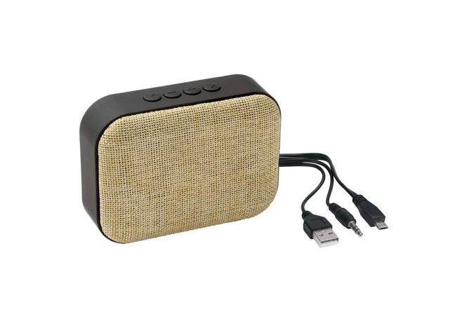 MESHES Kabelloser Lautsprecher Beige - Eleganter Klanggenuss TK Gruppe® Grosshandel 