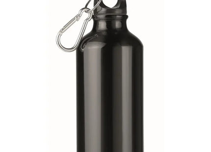 MID MOSS 400ml Aluminium-Trinkflasche in Schwarz - Elegant und funktional TK Gruppe® Grosshandel 