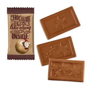 MIDI-Schoko-Täfelchen X-mas - Hochwertiger Druck auf festlicher Verpackung TK Gruppe® Grosshandel 
