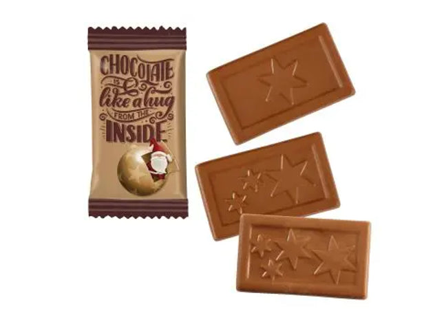 MIDI-Schoko-Täfelchen X-mas - Hochwertiger Druck auf festlicher Verpackung TK Gruppe® Grosshandel 