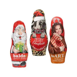 MIDI-Schoko-Weihnachtsmann - Hochwertiger Druck auf edler Verpackung TK Gruppe® Grosshandel 