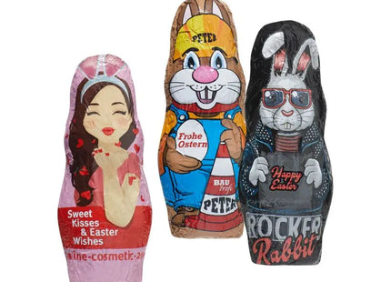 MIDI Schokoladen-Osterhase mit individuellem Druck TK Gruppe® Grosshandel 