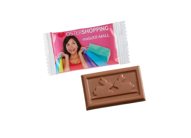 MIDI-Schokoladentafeln Ostern, traditionelle Folienverpackung, inkl. Druck TK Gruppe® Grosshandel 