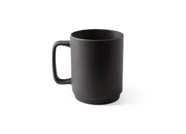 MIGHTY Keramikbecher 330 ml - Schwarz, Stilvolle & Robuste Tasse für Kaffee & Tee TK Gruppe® Grosshandel 