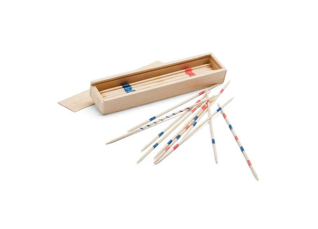 MIKA Mikado Geschicklichkeitsspiel aus Naturholz - Zeitloser Spaß für Alle TK Gruppe® Grosshandel 
