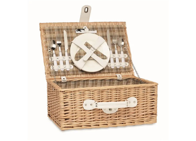 MIMBRE Picknickkorb aus Korbweide - Natürliches Holzdesign TK Gruppe® Grosshandel 