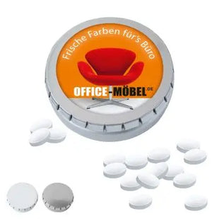 MINI-Drück-mich-Dose mit 60g Cool Ice – Personalisiertes Erfrischungsmittel TK Gruppe® Grosshandel 