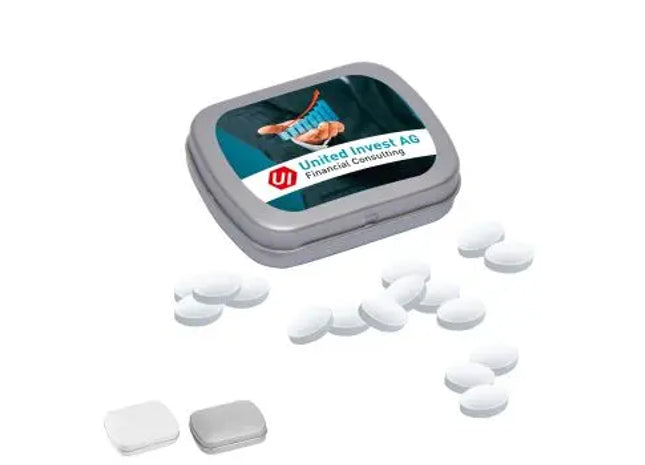 MINI-Klappdose mit 20g Cool Ice – Effektives Werbegeschenk mit Frischekick TK Gruppe® Grosshandel 