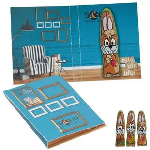MINI-Schoki-Osterhäschen im bedruckten süßen Briefchen – Osterfreude verschenken TK Gruppe® Grosshandel 