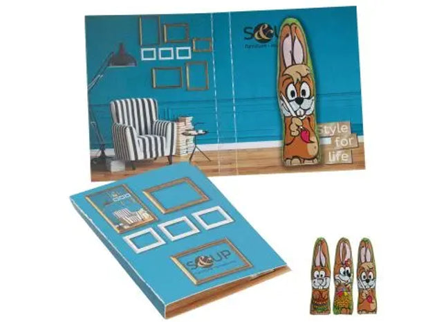 MINI-Schoki-Osterhäschen im bedruckten süßen Briefchen – Osterfreude verschenken TK Gruppe® Grosshandel 