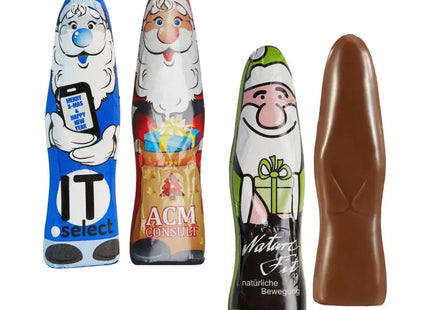 MINI Schoko-Weihnachtsmännchen, bedruckbar für individuelle Gestaltung TK Gruppe® Grosshandel 