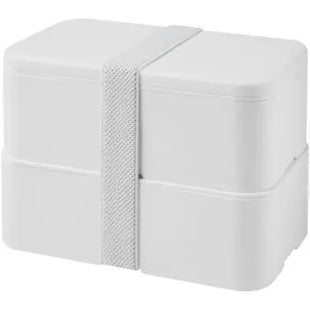 MIYO Pure Doppel-Lunchbox, Antimikrobiell in Reinweiß – Hygienisch, Geräumig TK Gruppe® Grosshandel 