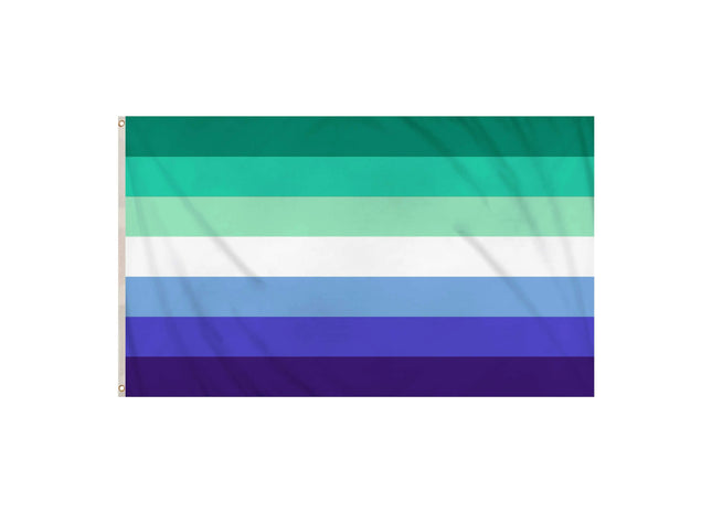 MLM Pride Flag 5Ft x 3Ft – Große, langlebige Flagge für LGBTQ+ Men Loving Men Events TK Gruppe® Grosshandel 