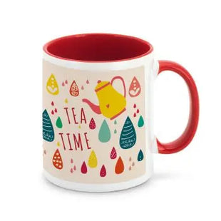 MOCHA Keramikbecher - Rot, Ideal für Sublimation, Stilvolle & Robuste Tasse für Kaffee & Tee TK Gruppe® Grosshandel 
