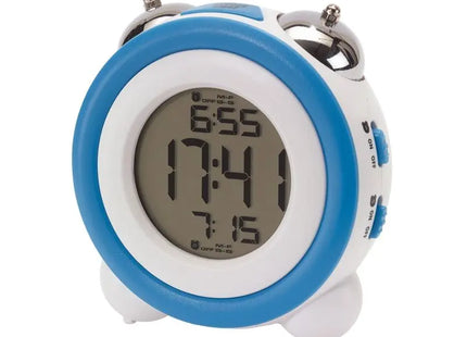 MODERN RETRO Wecker - Trendiges Blau-Weiß Design, Klassisch und Stilvoll TK Gruppe® Grosshandel 