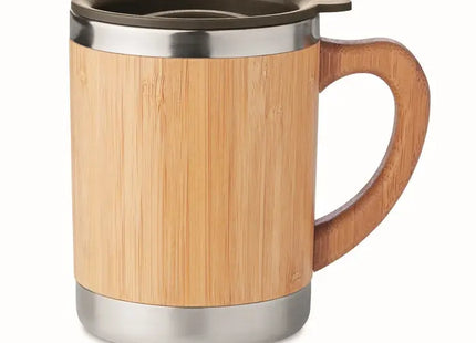 MOKKA 300 ml Doppelwandiger Trinkbecher, Holzdesign TK Gruppe® Grosshandel 