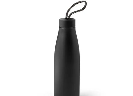 MORGAN Trinkflasche aus recyceltem Edelstahl 710 ml in Schwarz - Umweltfreundlich TK Gruppe® Grosshandel 