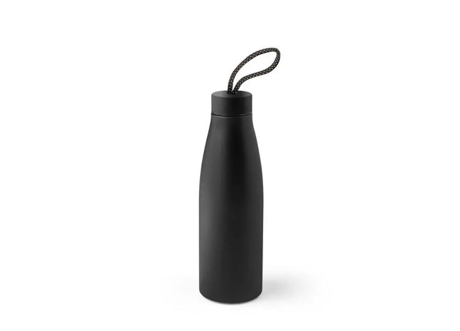 MORGAN Trinkflasche aus recyceltem Edelstahl 710 ml in Schwarz - Umweltfreundlich TK Gruppe® Grosshandel 