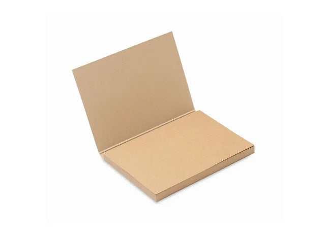 MOUI Recycelter Notizblock, Beige – Umweltfreundliches Schreibzubehör TK Gruppe® Grosshandel 