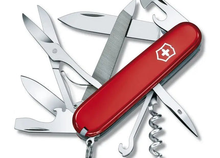 MOUNTAINEER Schweizer Taschenmesser: Rot, Vielseitig, Robust für Outdoor-Abenteuer TK Gruppe® Grosshandel 