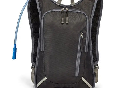 MOUNTI Sportrucksack 420D mit integriertem Wassertank – Grau TK Gruppe® Grosshandel 