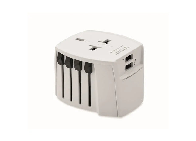 MUV USB 2-poliger Universaladapter in Weiß – Vielseitig & Effektiv TK Gruppe® Grosshandel 