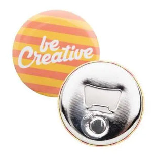 MagBadge Button-Flaschenöffner in Silber – Magnetisch und Innovativ TK Gruppe® Grosshandel 