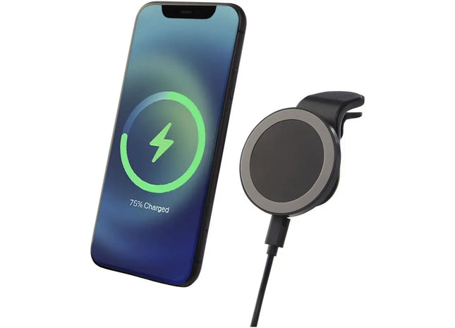 Magclick 10W Magnetisches Kabelloses Autoladegerät – Schwarz TK Gruppe® Grosshandel 