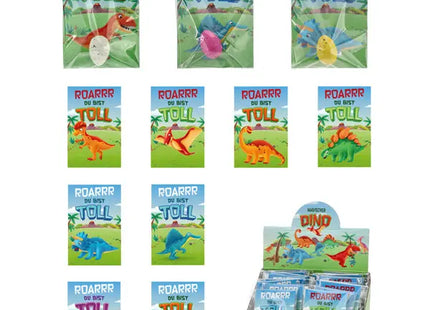 Magischer Dinosaurier im Ei mit Geschenkkarte, 4er-Set, Überraschungsspielzeug für Kinder TK Gruppe® Grosshandel 