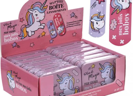 Magisches Einhorn aus Gips in bedruckter Metallbox - Kreativset TK Gruppe® Grosshandel 