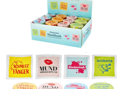 Magisches Handtuch Fun-Design, 4er-Set, 30x30cm – Lustige und praktische Reinigungstücher TK Gruppe® Grosshandel 