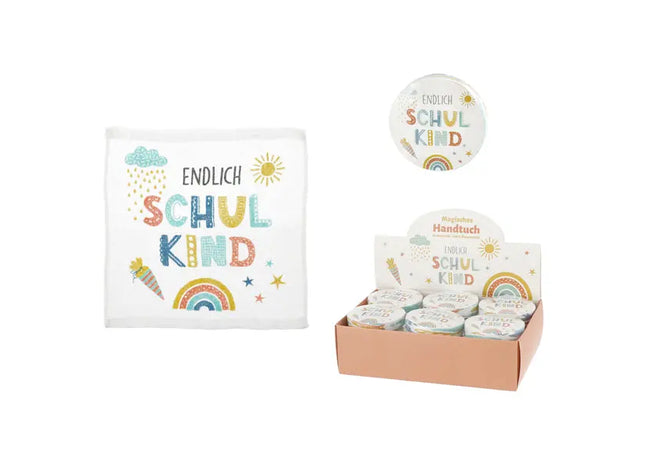 Magisches Handtuch zum Schulanfang, 30x30cm - Spaßiges Reinigungszubehör für Kinder TK Gruppe® Grosshandel 