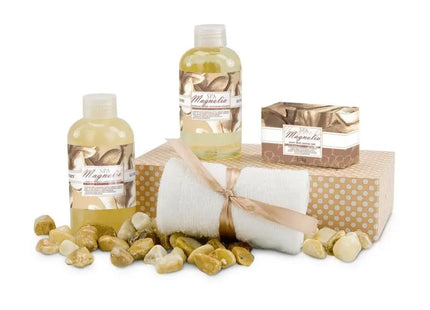 Magnolien-Spa Wellness-Set: Luxus-Geschenk für Körperpflege und Entspannung TK Gruppe® Grosshandel 
